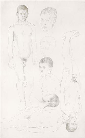 PAVEL TCHELITCHEW Two silverpoint drawings.